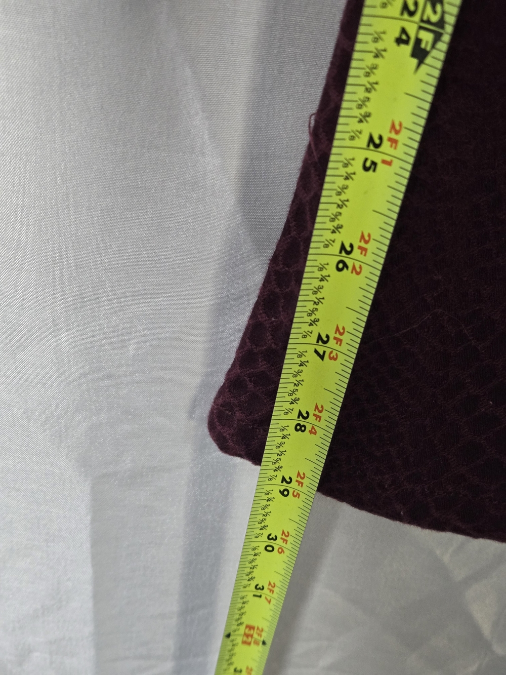 Joe Fresh Burgundy Snakeskin Embossed Ultra Slim Skinny Jeans - Picture 6 of 8